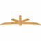 Ekena Millwork Alberta Rough Sawn Timber Gable Bracket, Western Red Cedar, 96"W x 32"H x 2"D x 6"F, 8/12 Pitch GBW096X32X0206ALB00RWR - alternate 5